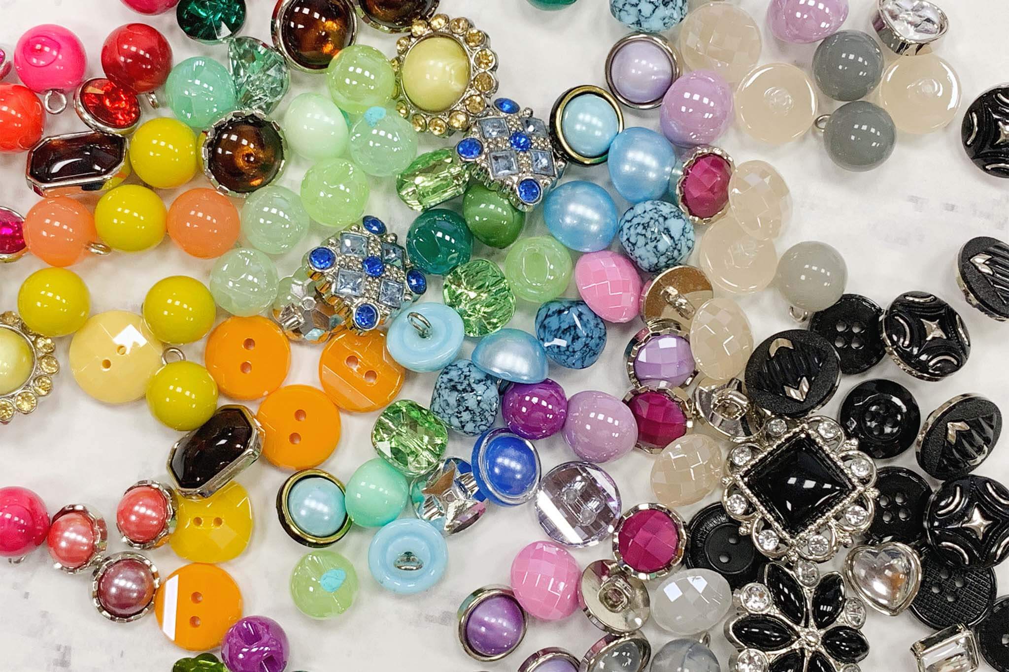 Different Types of Buttons by Name, Size, and Material.